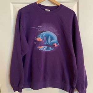 Disney Eeyore Purple Sweatshirt